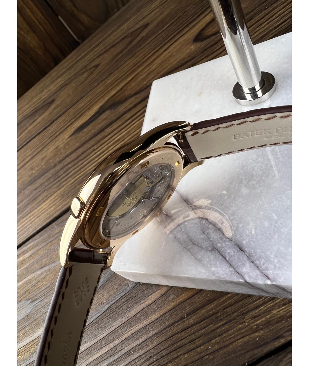 PATEK PHILIPPE Коричневые часы из розового золота, фото 5