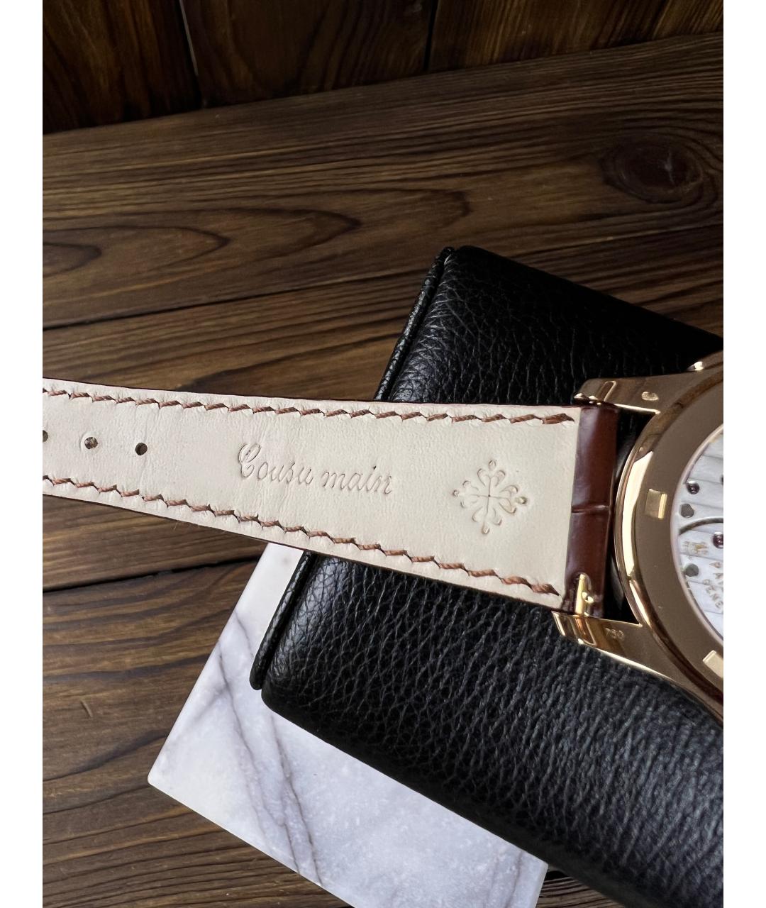 PATEK PHILIPPE Коричневые часы из розового золота, фото 7