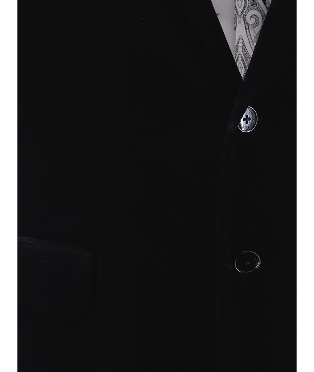 ETRO Черный бархатный пиджак, фото 3