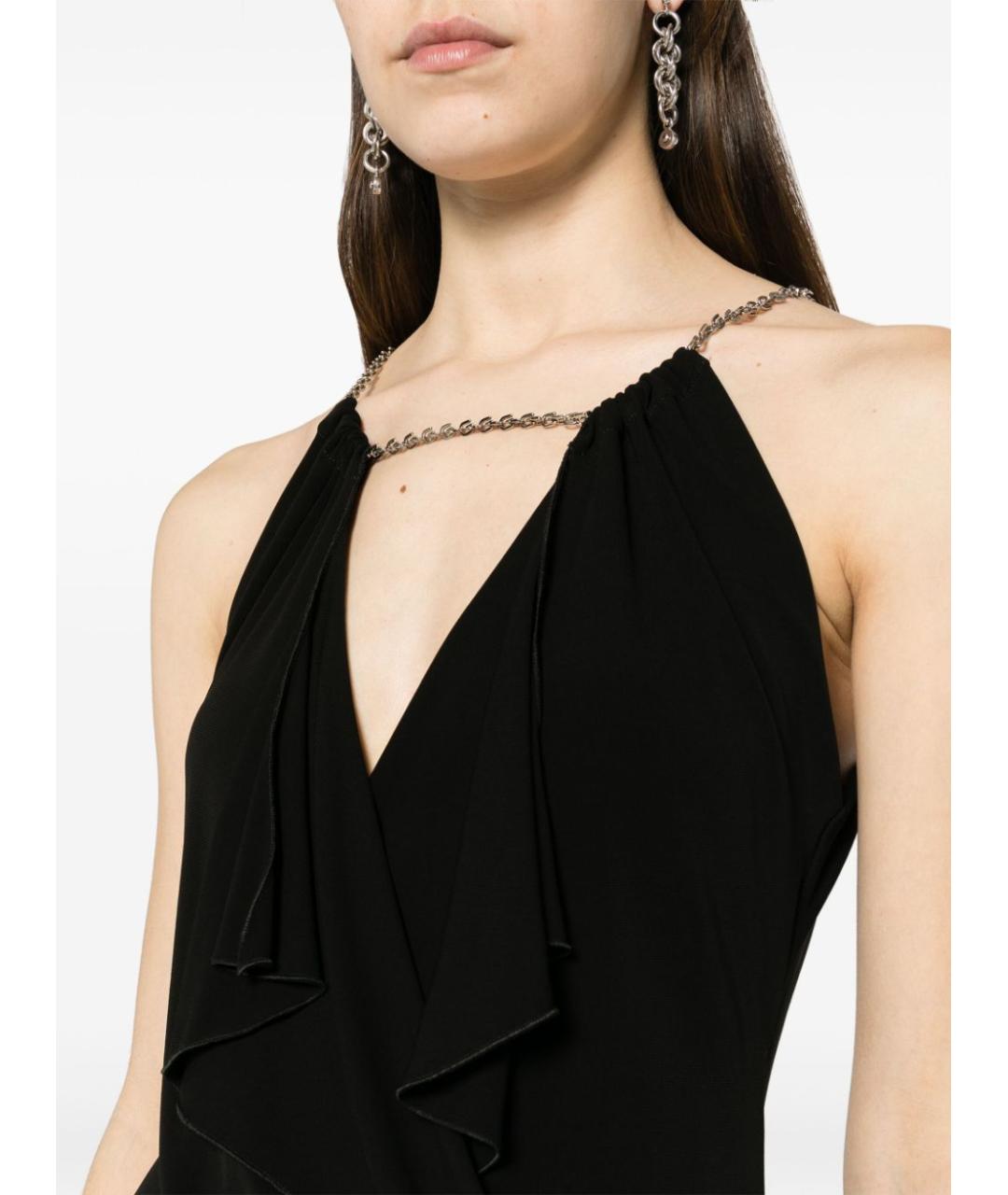 GIVENCHY Черное вискозное повседневное платье, фото 2