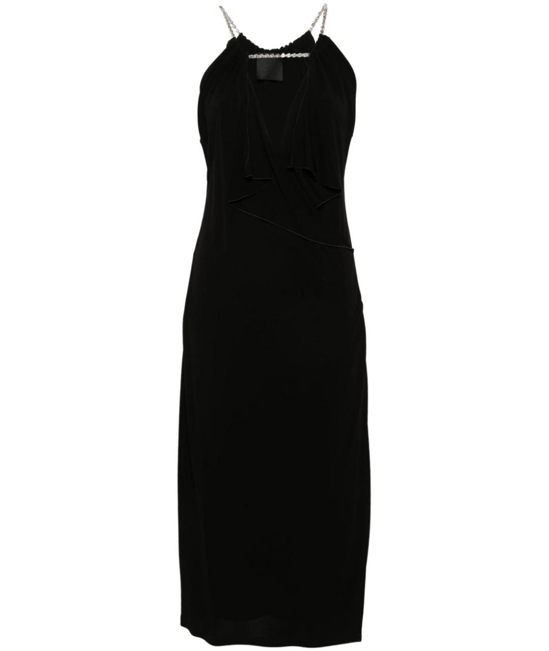 GIVENCHY Черное вискозное повседневное платье, фото 1