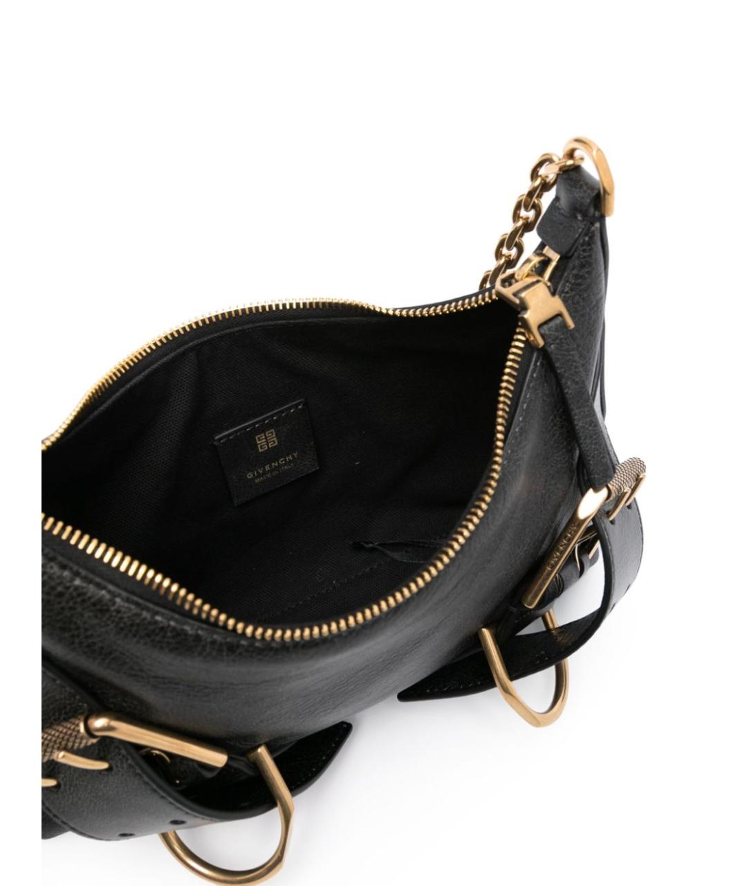 GIVENCHY Черная кожаная сумка через плечо, фото 4