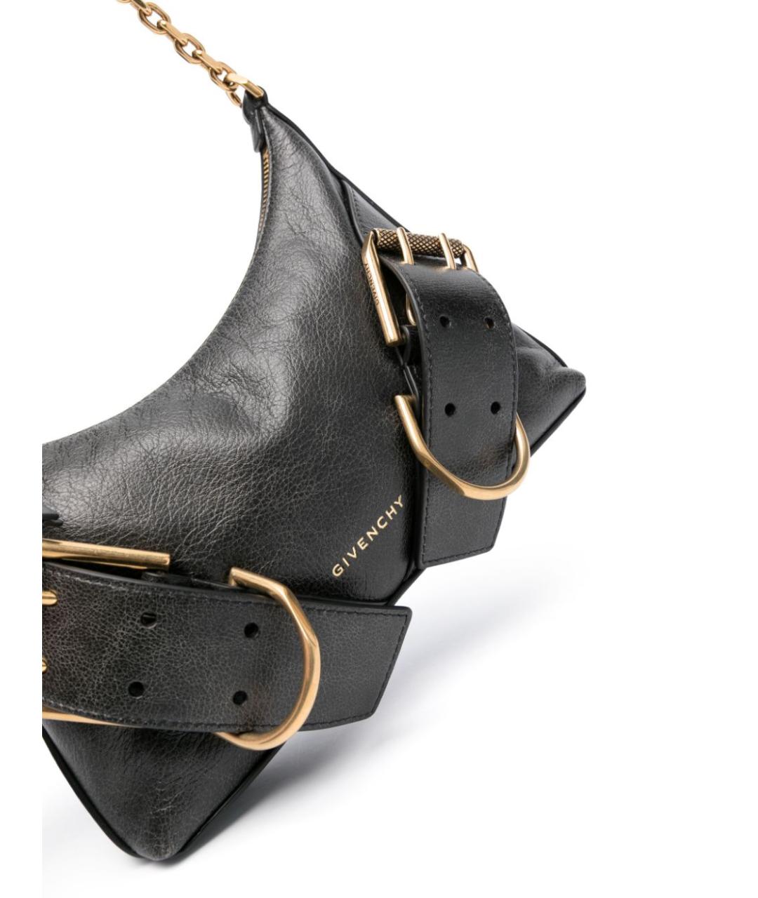 GIVENCHY Черная кожаная сумка через плечо, фото 2