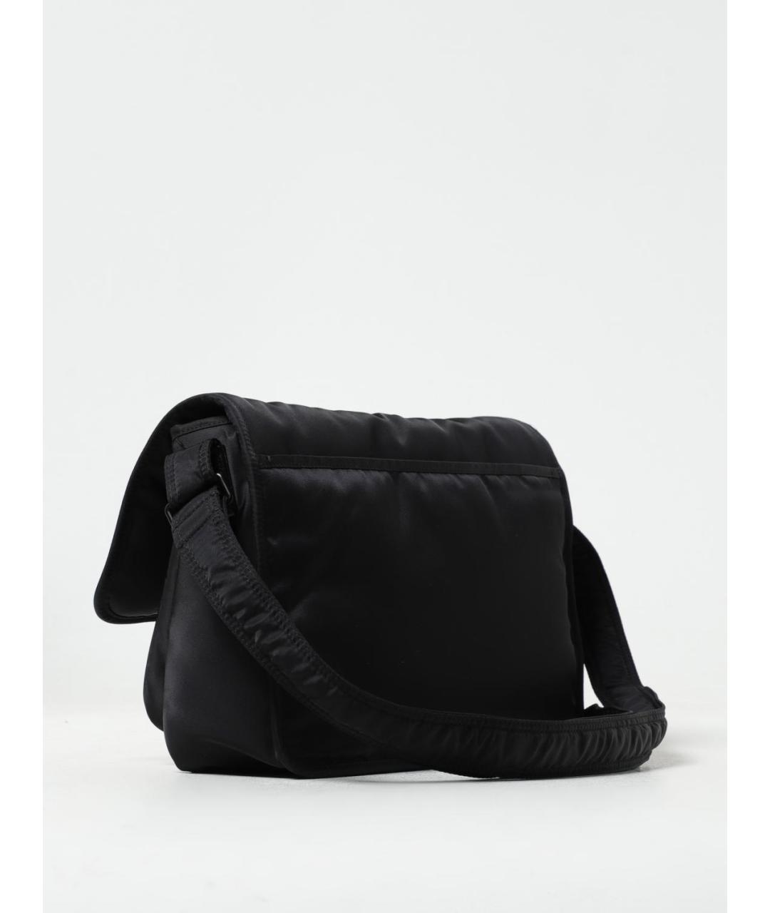 SAINT LAURENT Черная тканевая сумка на плечо, фото 3