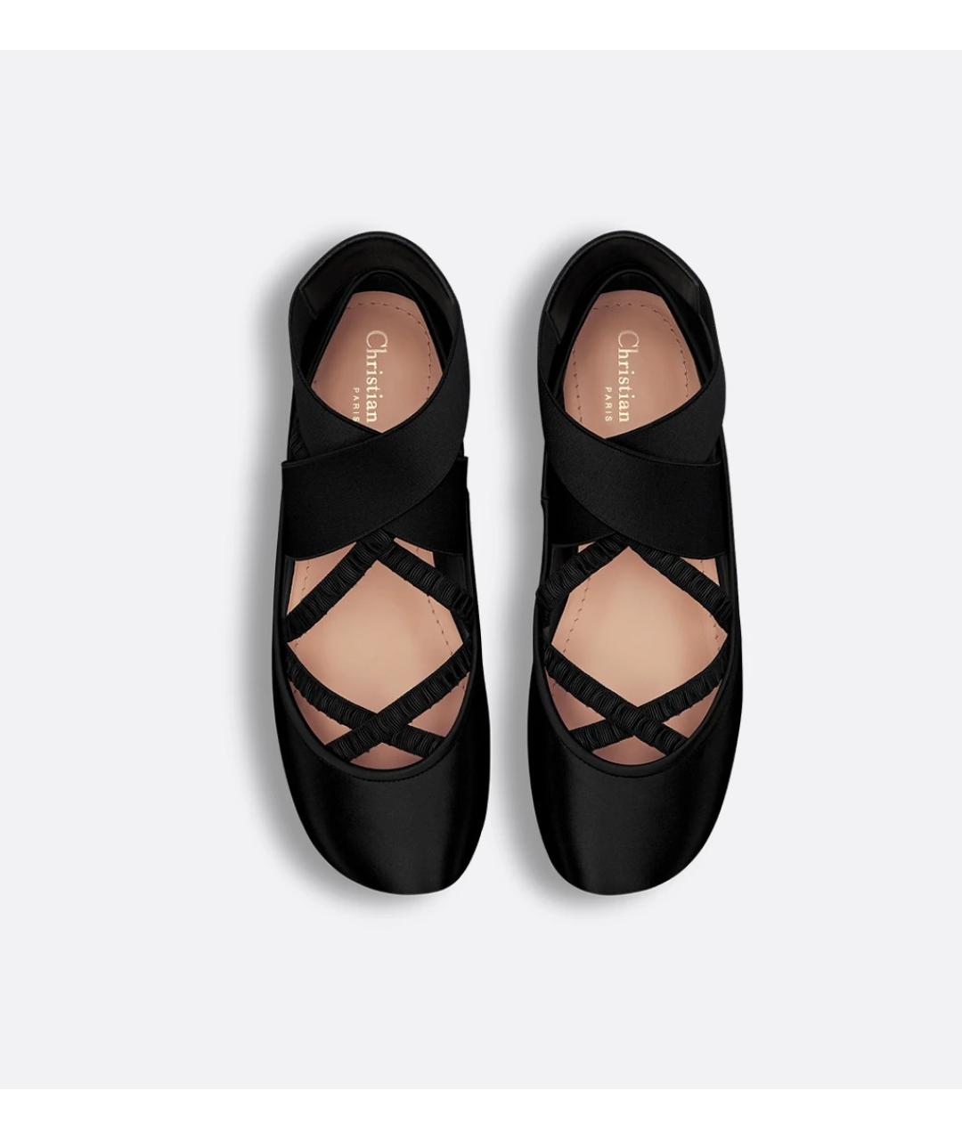 CHRISTIAN DIOR Черные балетки, фото 4