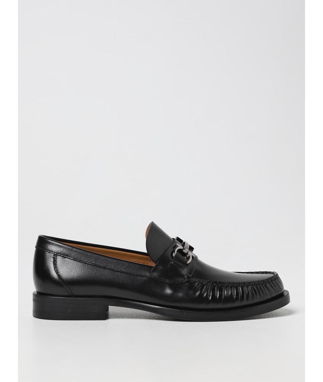 FERRAGAMO Черные лоферы, фото 5