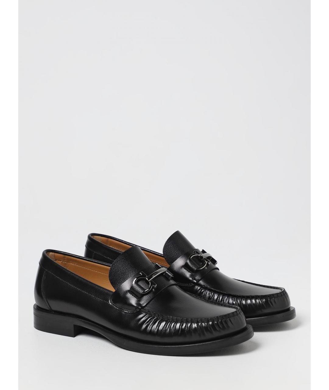 FERRAGAMO Черные лоферы, фото 2
