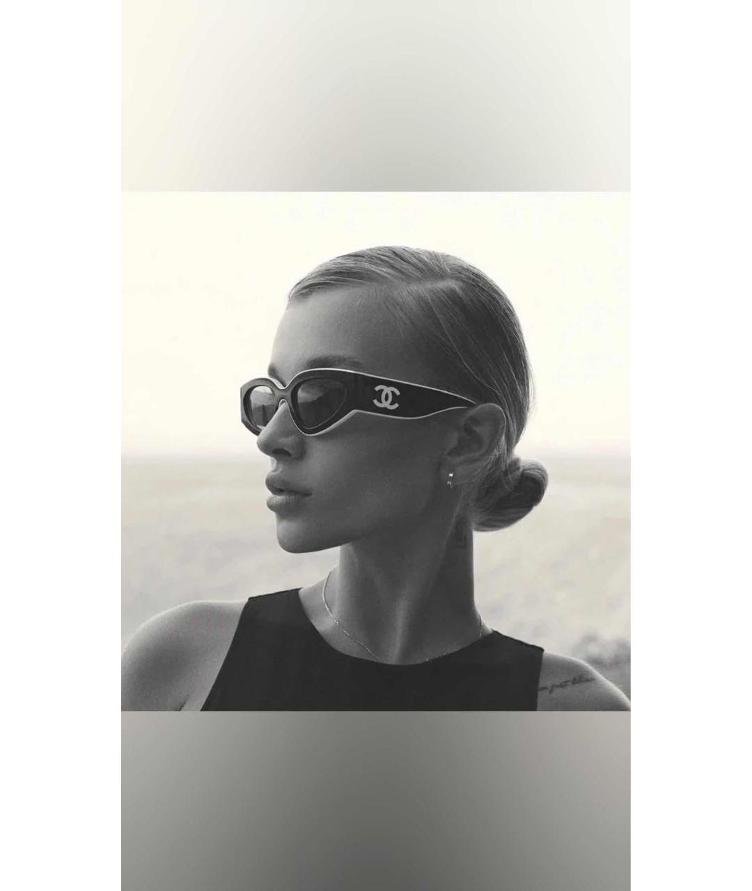 CHANEL Бежевые солнцезащитные очки, фото 3