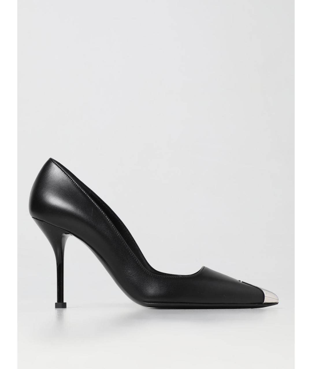 ALEXANDER MCQUEEN Черные кожаные туфли, фото 5