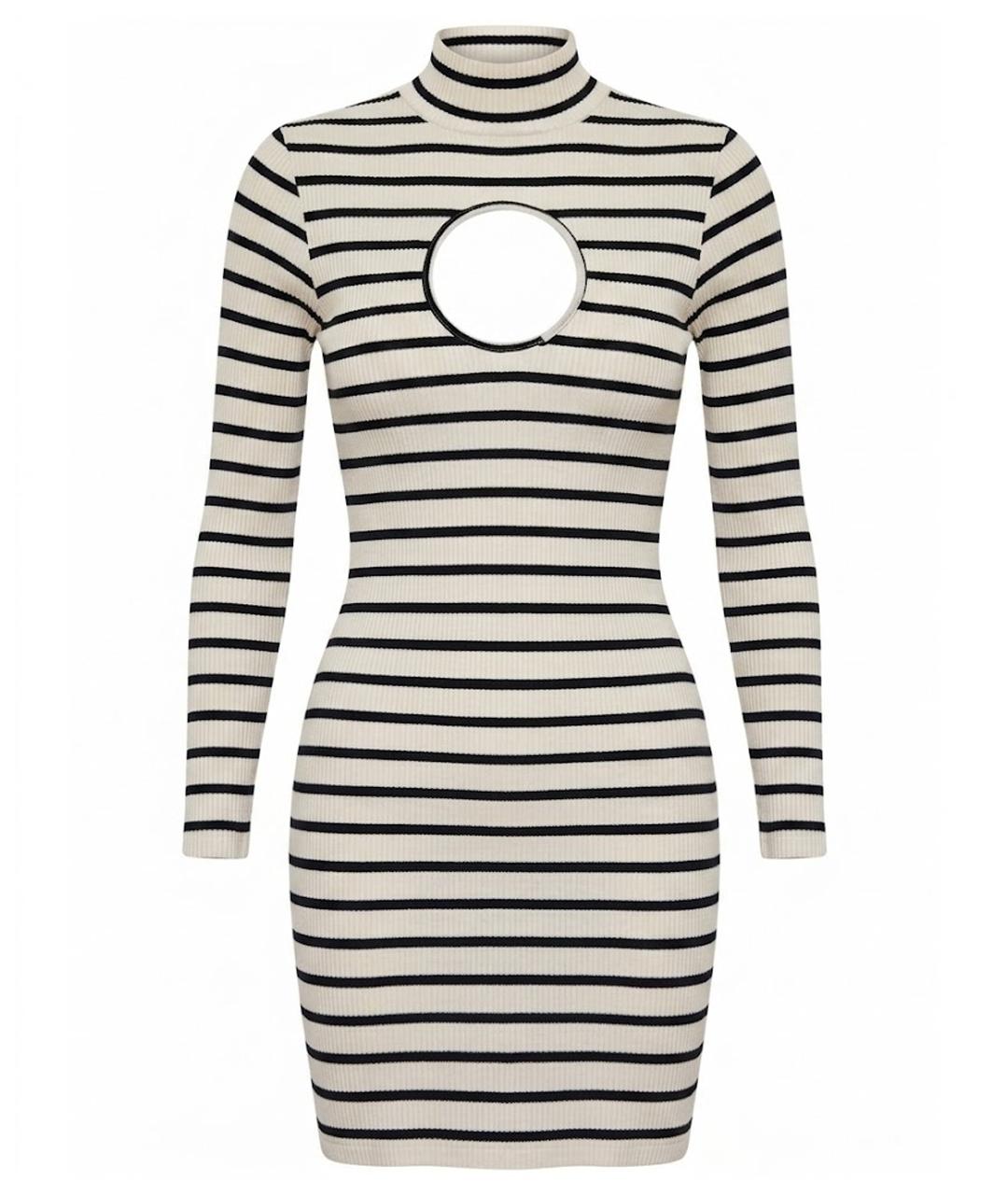 VETEMENTS Белое хлопко-эластановое повседневное платье, фото 1