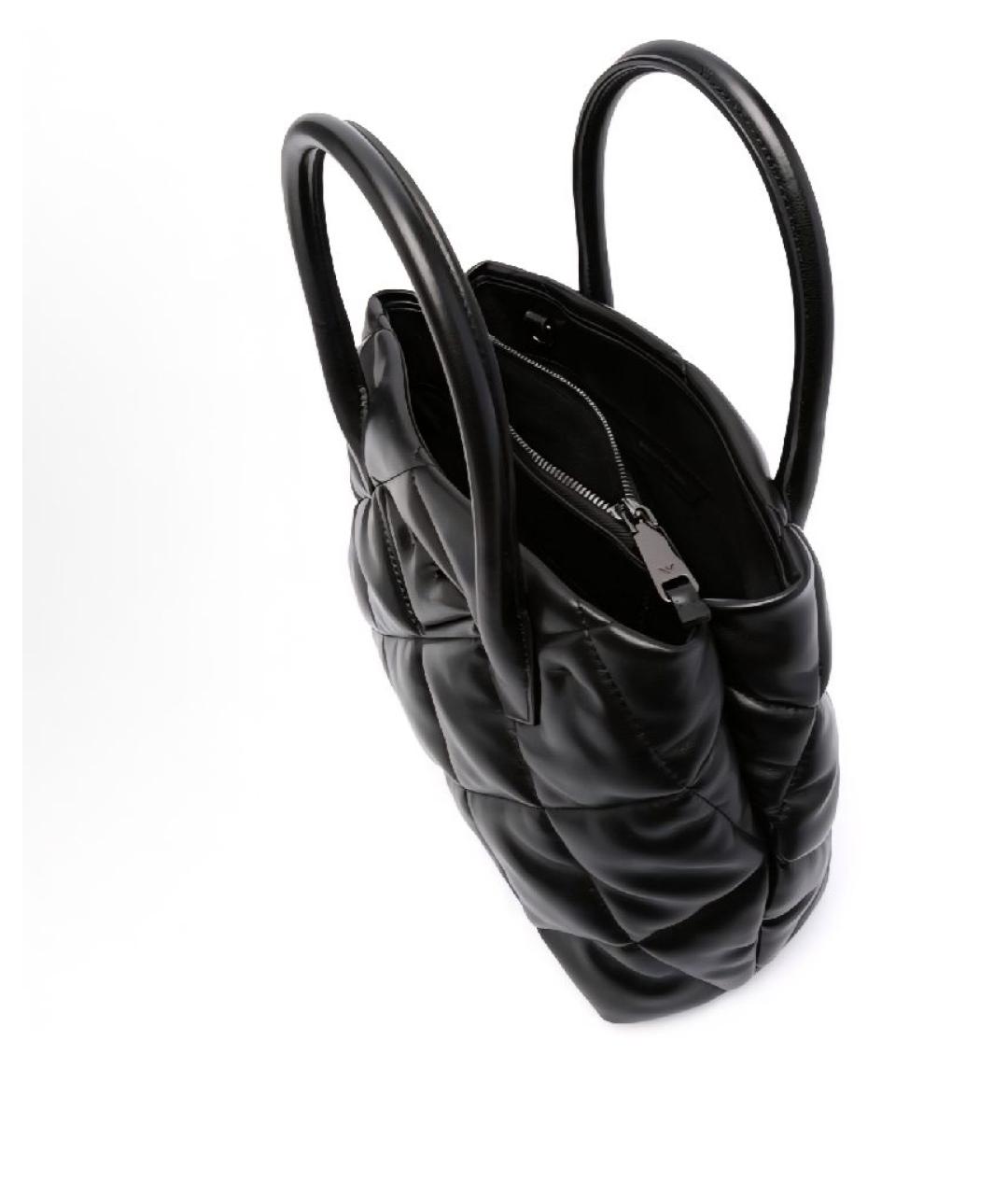 EMPORIO ARMANI Черная сумка тоут, фото 2