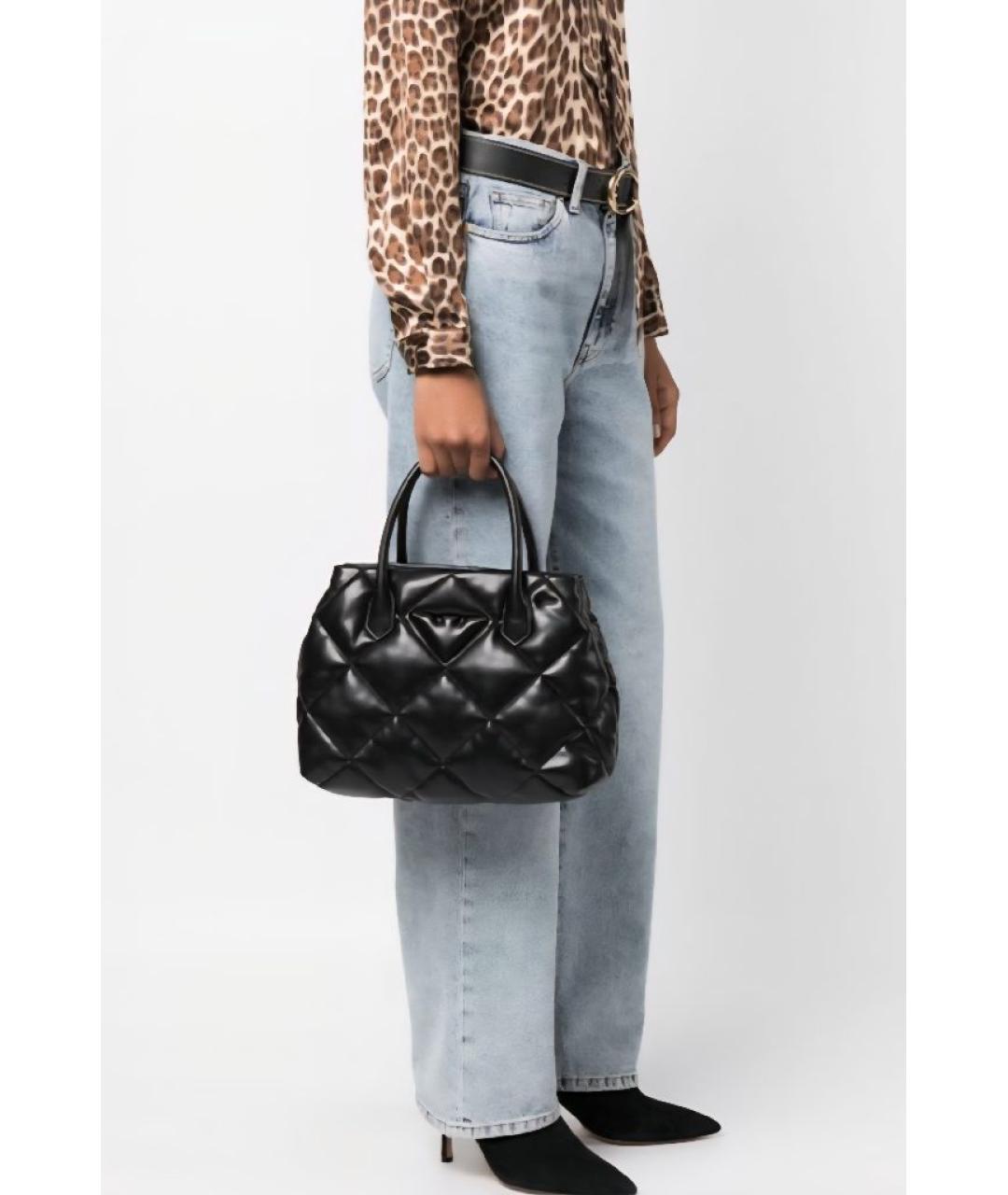 EMPORIO ARMANI Черная сумка тоут, фото 3