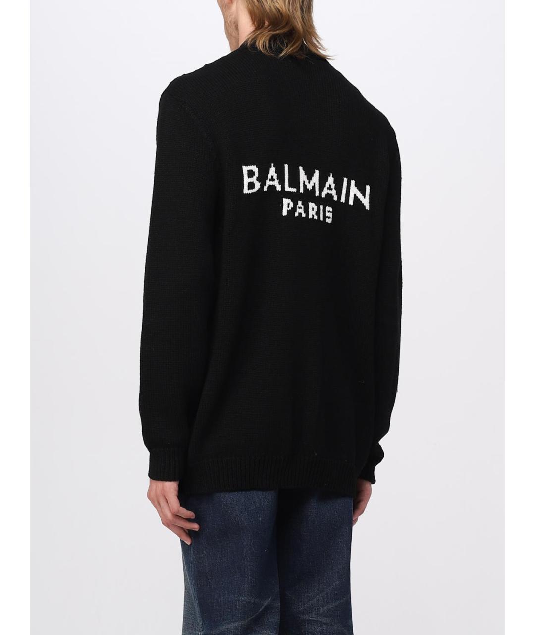 BALMAIN Черный кардиган, фото 4