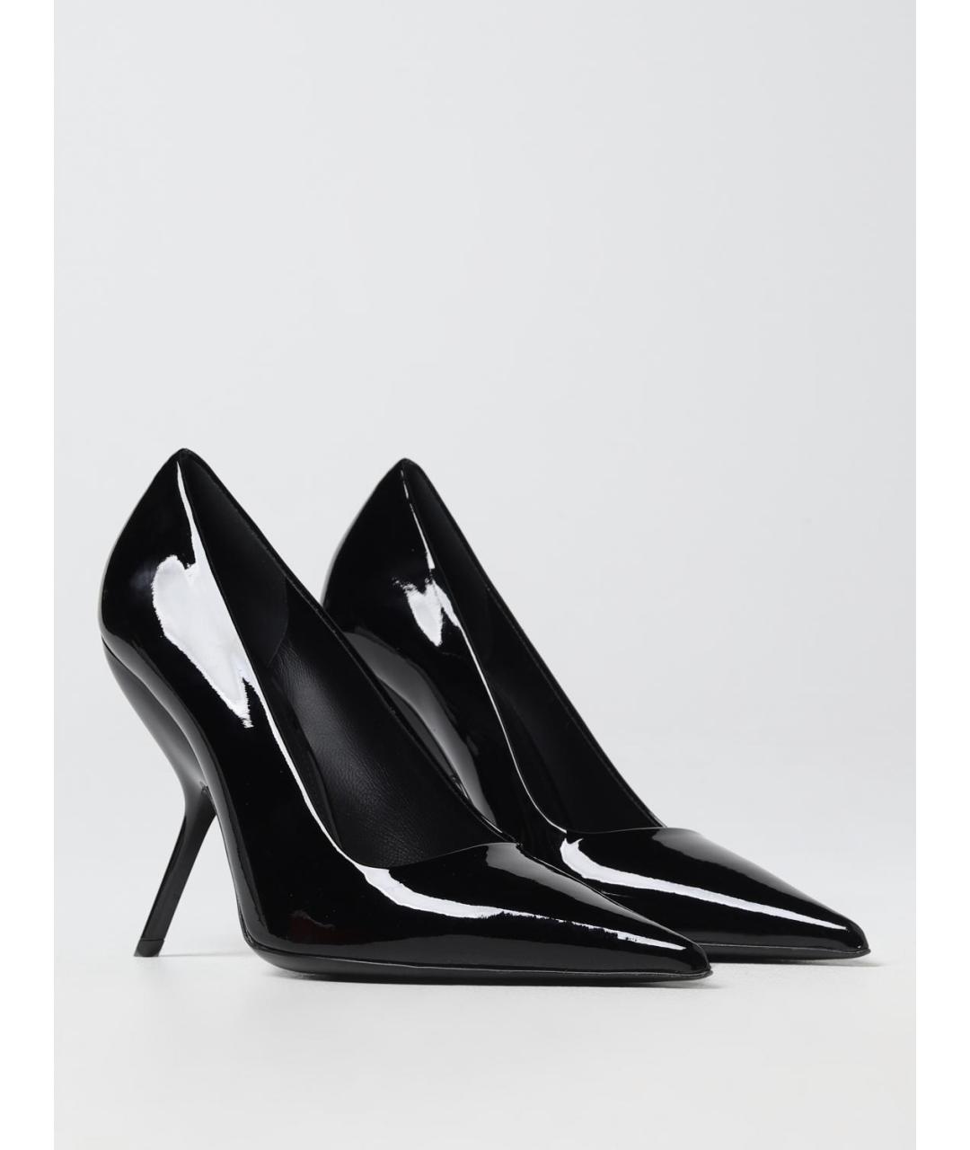 FERRAGAMO Черные туфли из лакированной кожи, фото 2