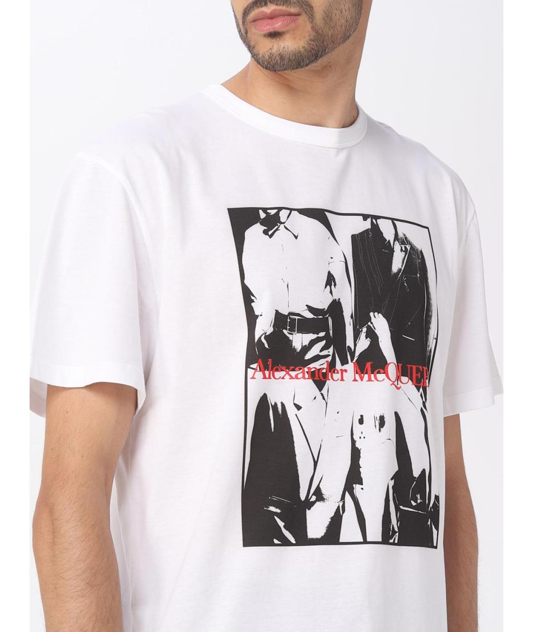 ALEXANDER MCQUEEN Белая футболка, фото 6