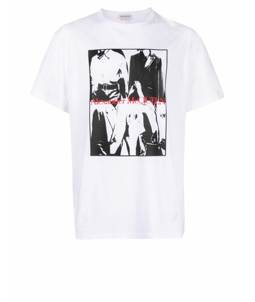 ALEXANDER MCQUEEN Белая футболка, фото 1