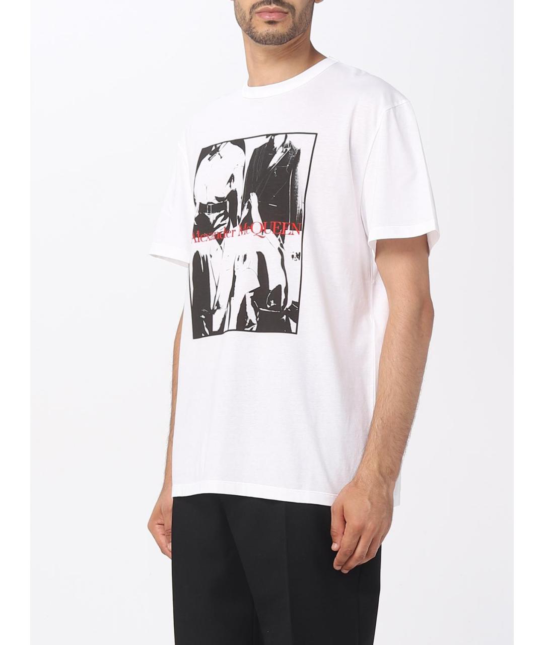 ALEXANDER MCQUEEN Белая футболка, фото 5