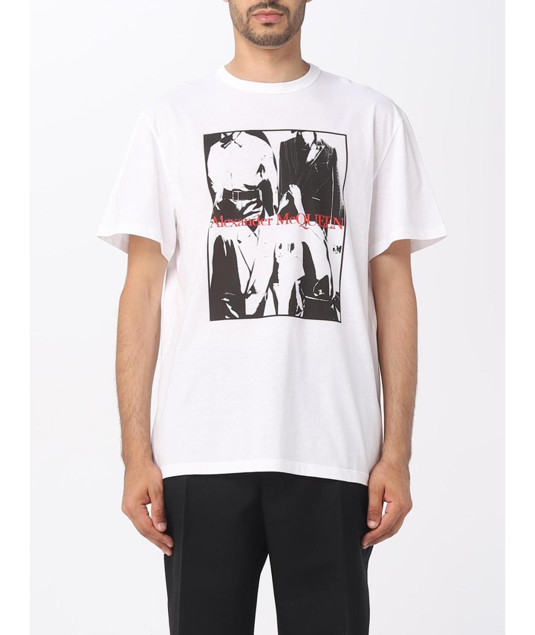 ALEXANDER MCQUEEN Белая футболка, фото 2