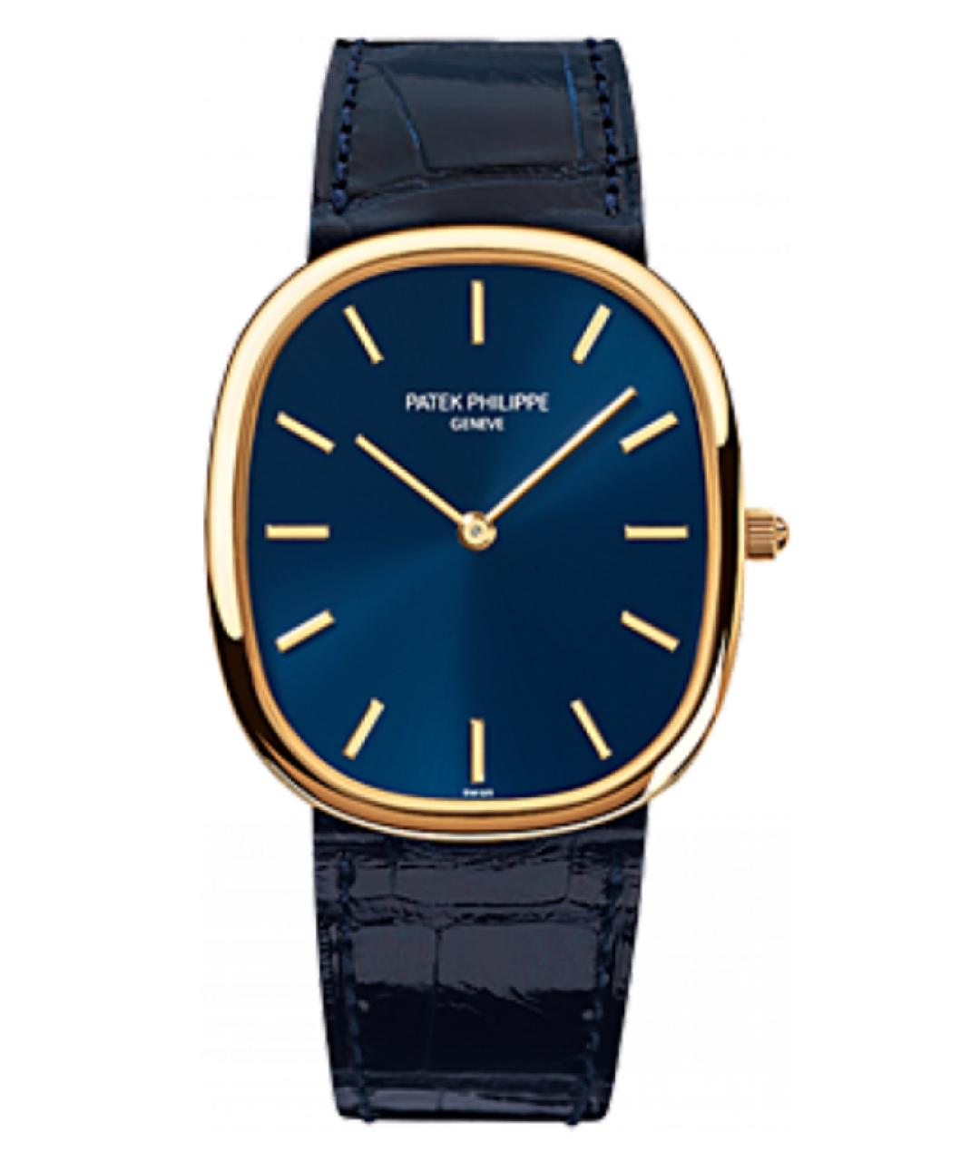 PATEK PHILIPPE Темно-синие часы из желтого золота, фото 10