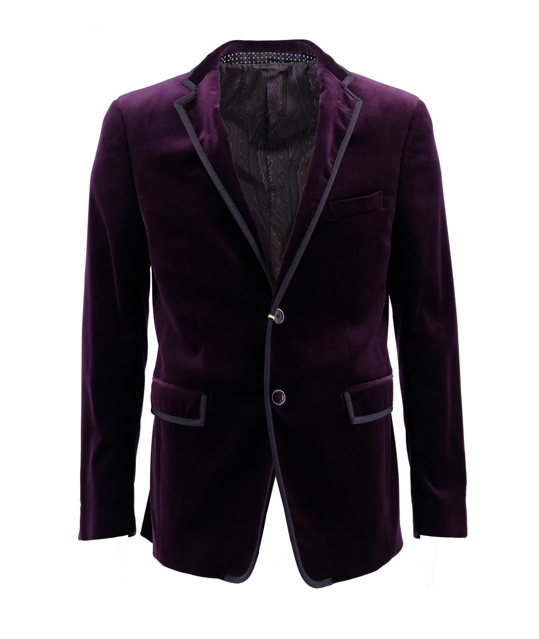 ETRO Фиолетовый бархатный пиджак, фото 1