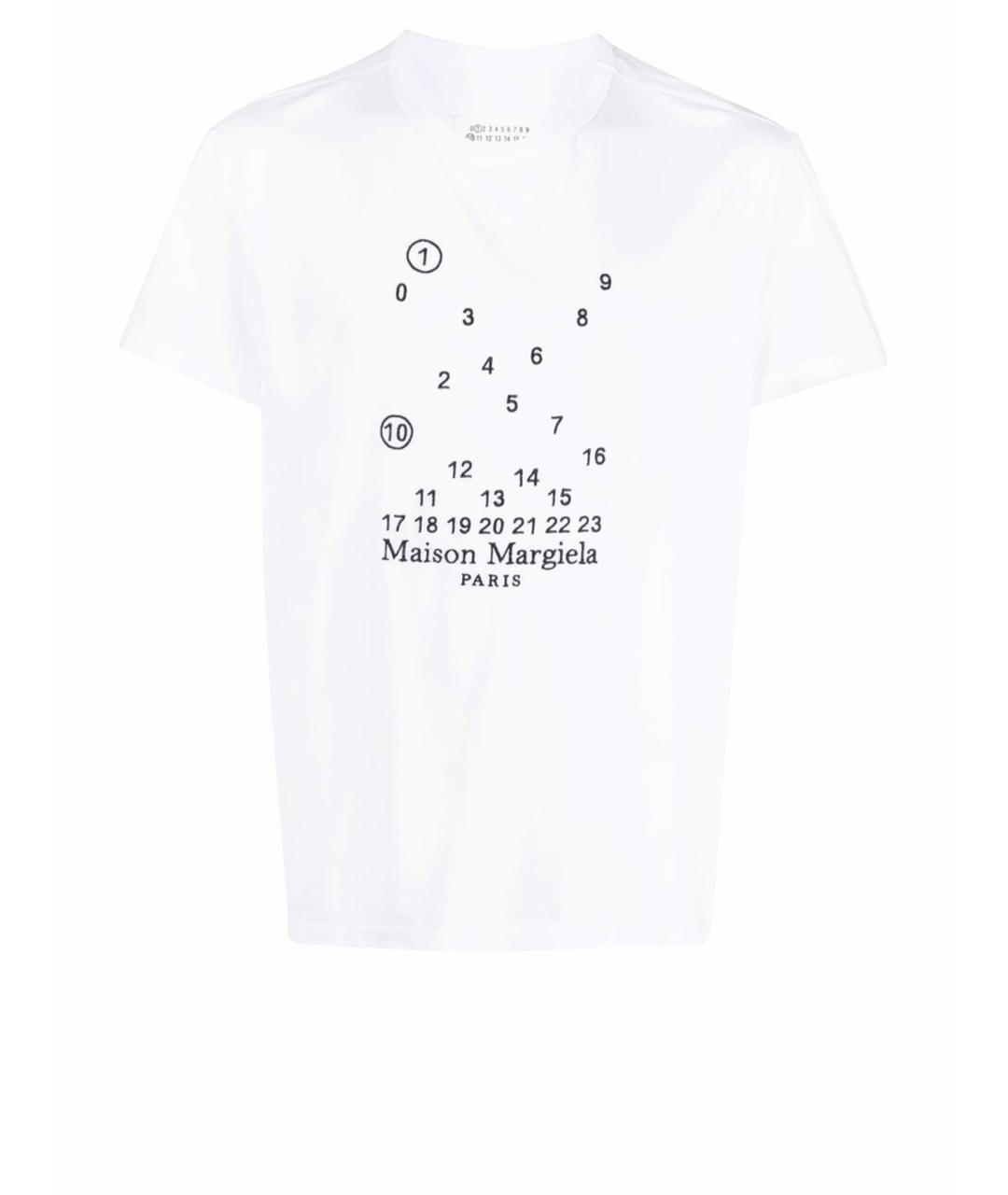 MAISON MARGIELA Белая хлопковая футболка, фото 1