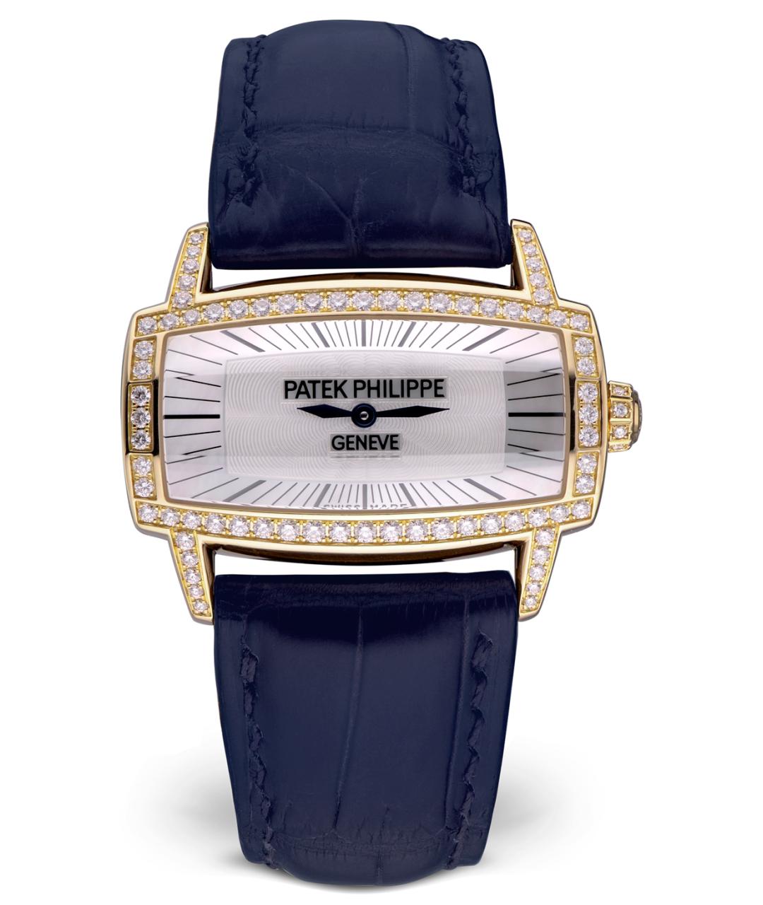PATEK PHILIPPE Темно-синие часы из желтого золота, фото 10