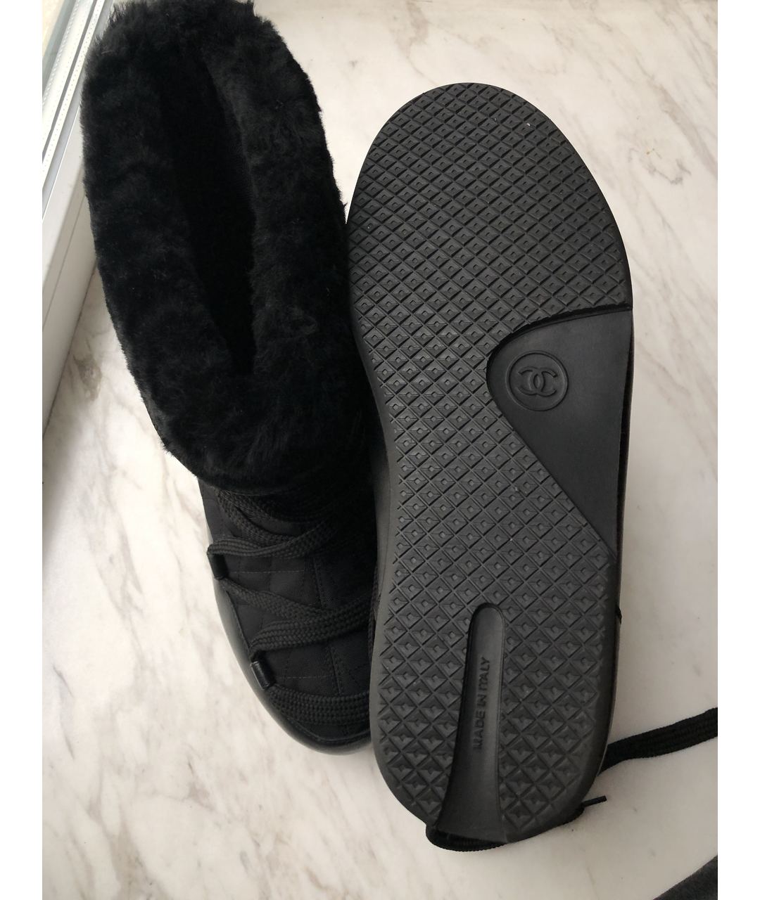 CHANEL PRE-OWNED Черные кожаные ботинки, фото 7