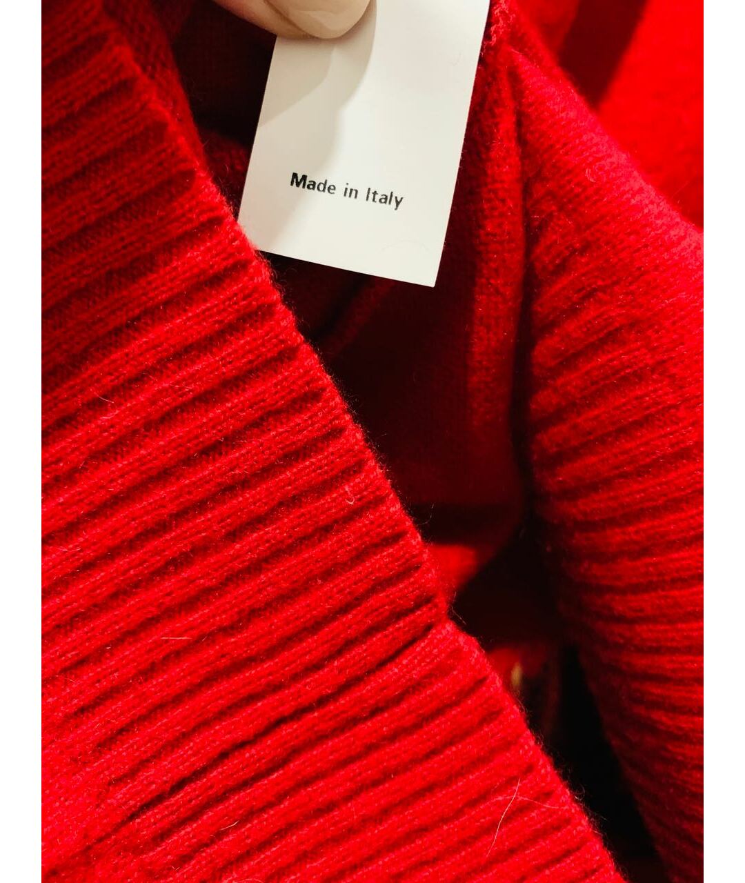MOSCHINO Красное кашемировое повседневное платье, фото 4