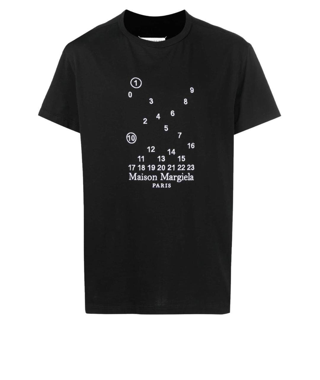 MAISON MARGIELA Черная хлопковая футболка, фото 1