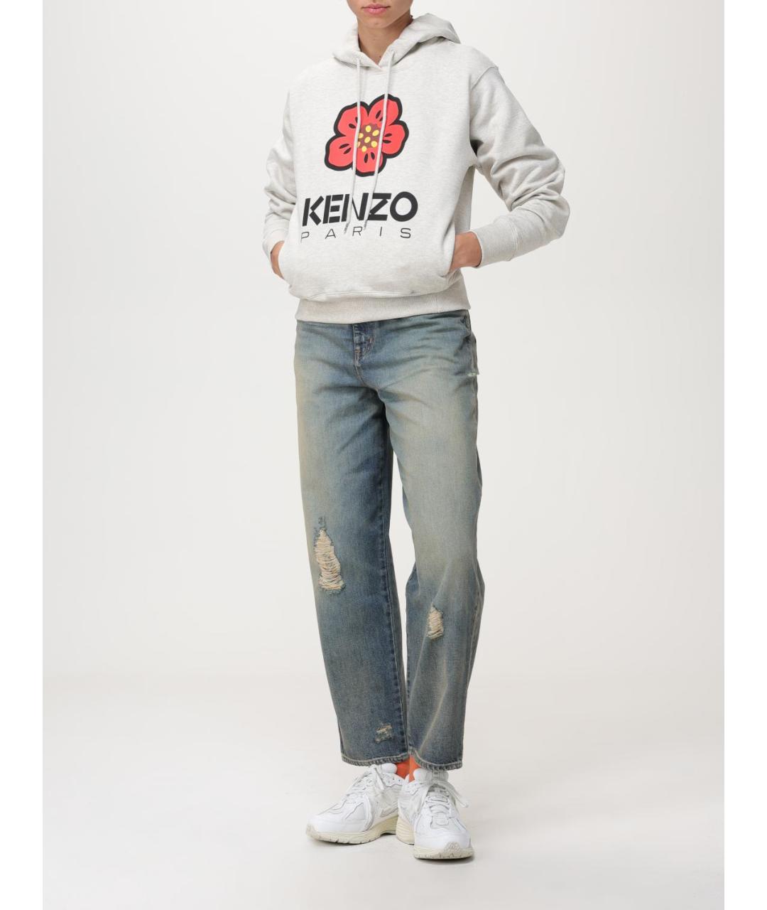 KENZO Синие прямые джинсы, фото 3