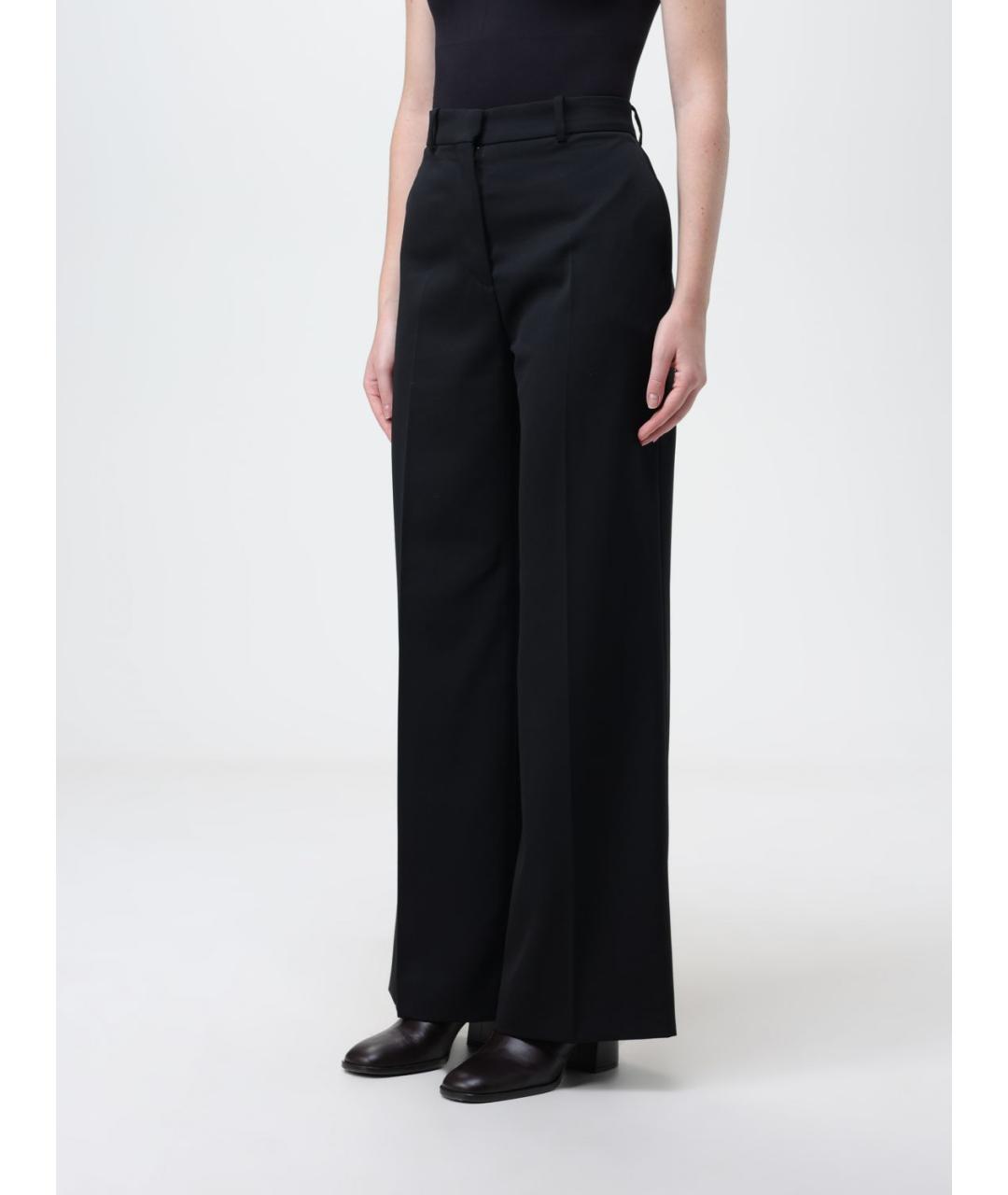 LANVIN Черные брюки широкие, фото 4