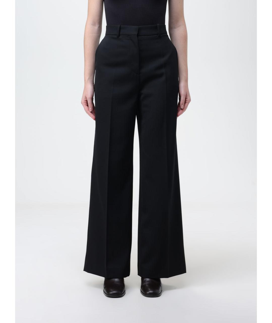 LANVIN Черные брюки широкие, фото 2