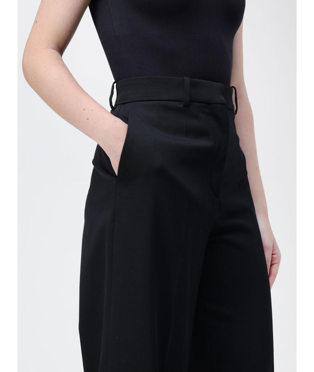 LANVIN Черные брюки широкие, фото 5