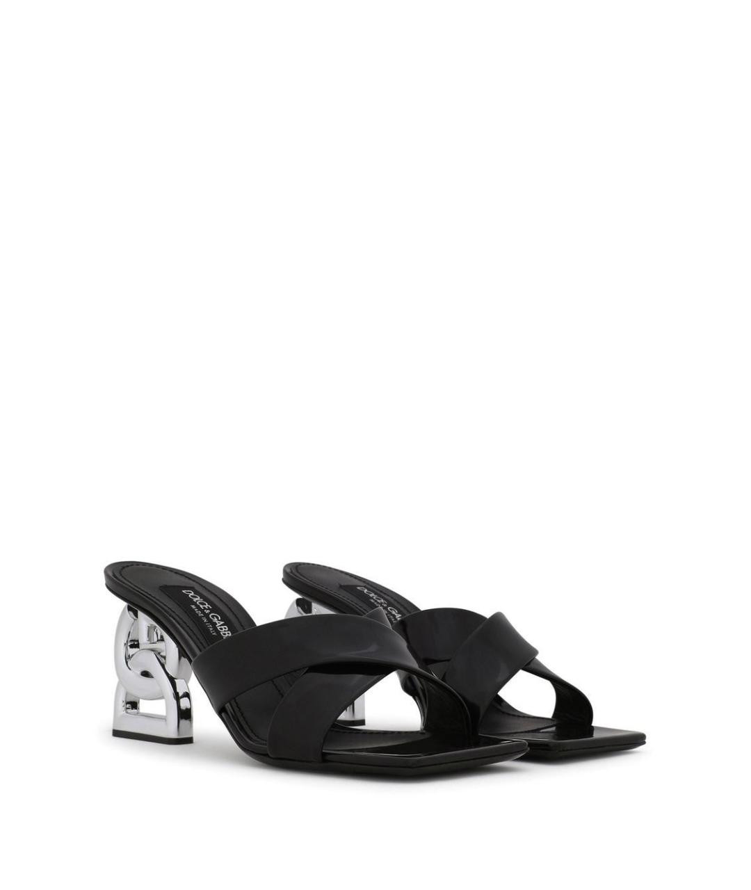 DOLCE&GABBANA Черные сандалии, фото 3