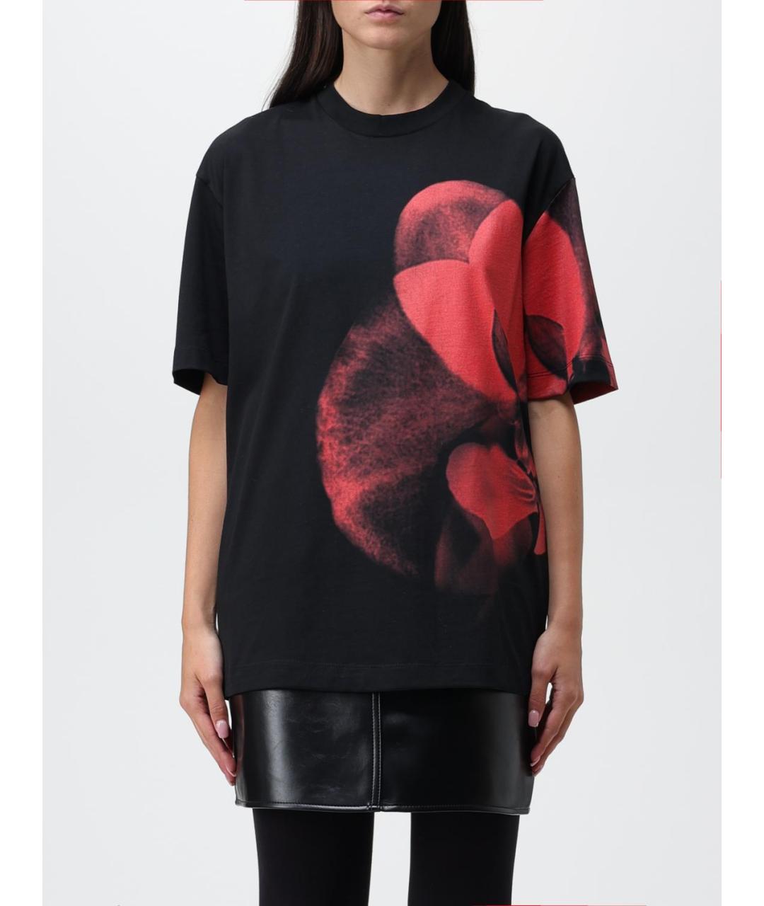 ALEXANDER MCQUEEN Мульти хлопковая футболка, фото 2