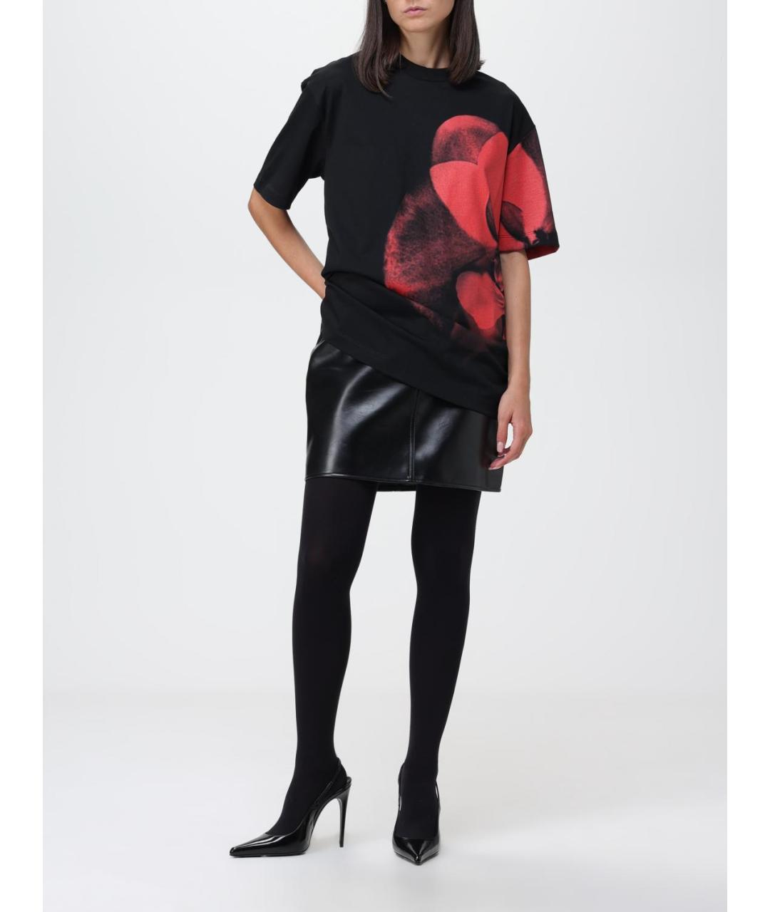 ALEXANDER MCQUEEN Мульти хлопковая футболка, фото 3