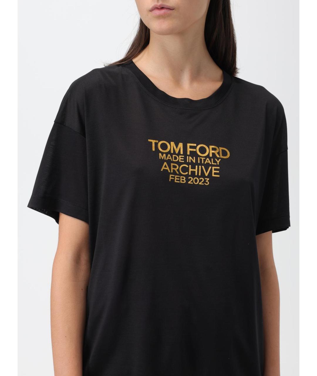TOM FORD Черная футболка, фото 5