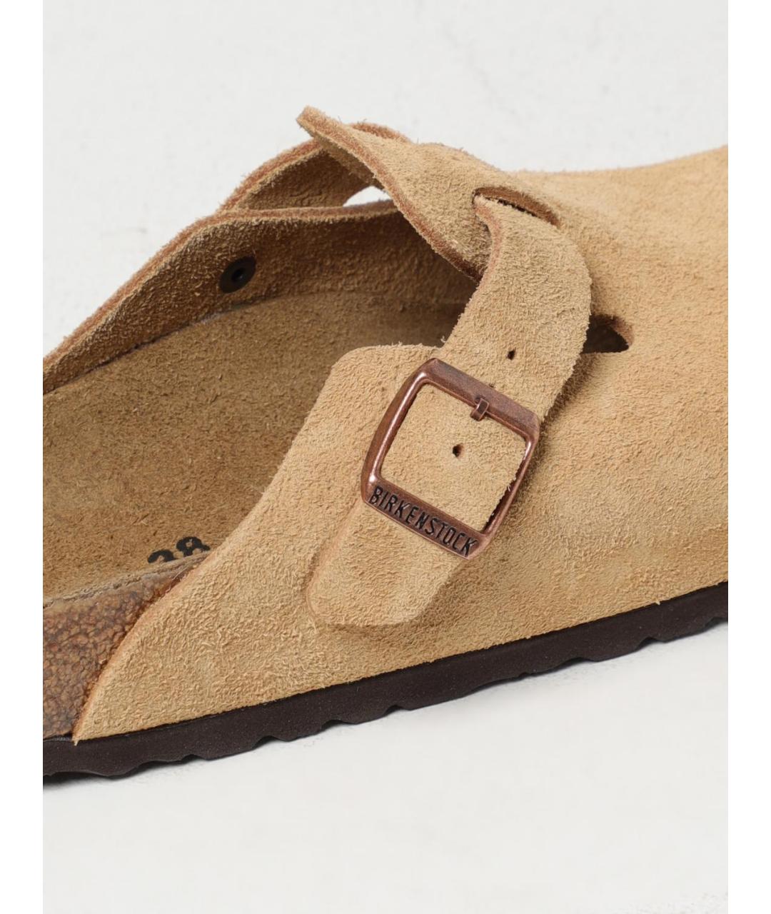 BIRKENSTOCK Бежевые сабо, фото 4