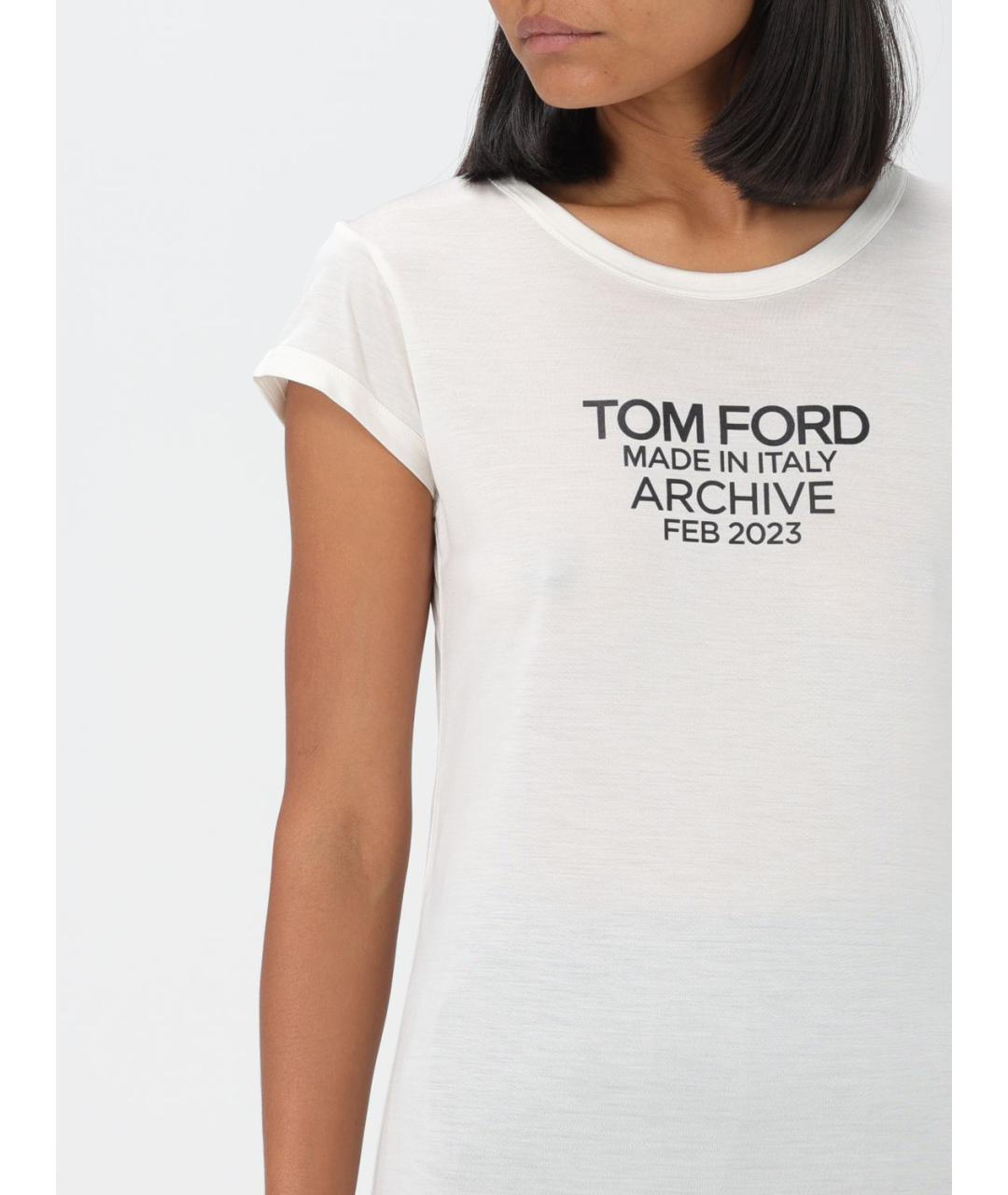 TOM FORD Белая футболка, фото 5