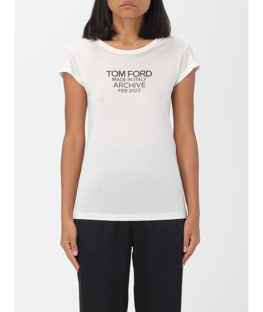 TOM FORD Белая футболка, фото 2