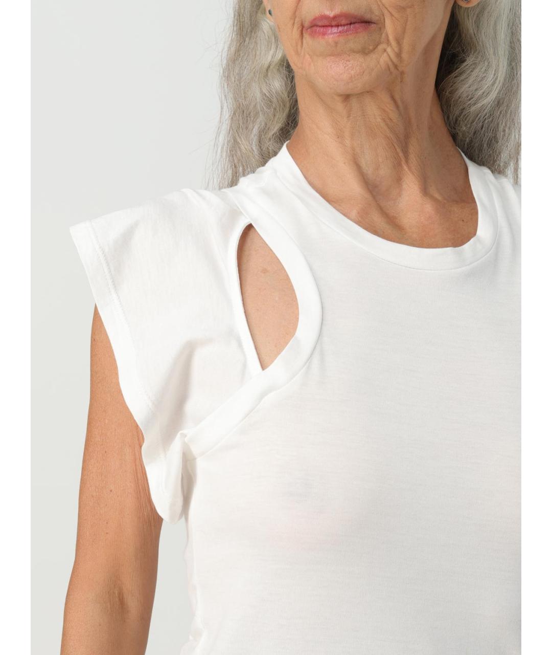 ISABEL MARANT Белая хлопковая футболка, фото 5