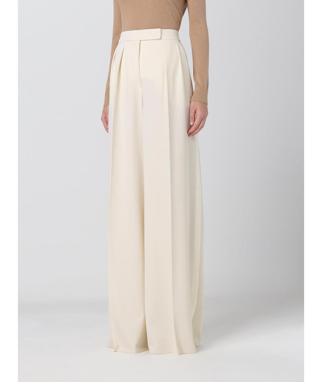 MAX MARA Бежевые прямые брюки, фото 3