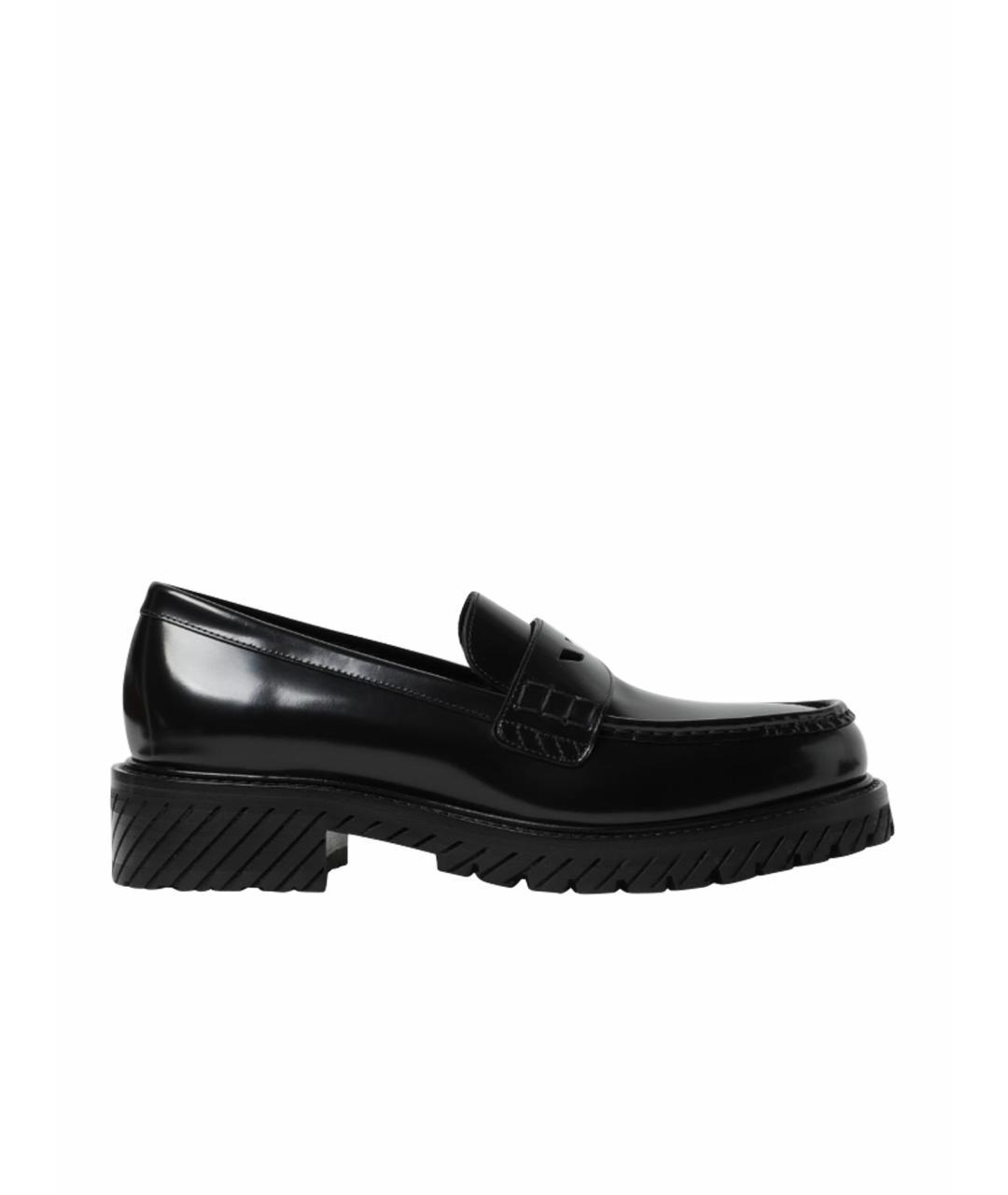 OFF-WHITE Черные лоферы, фото 1