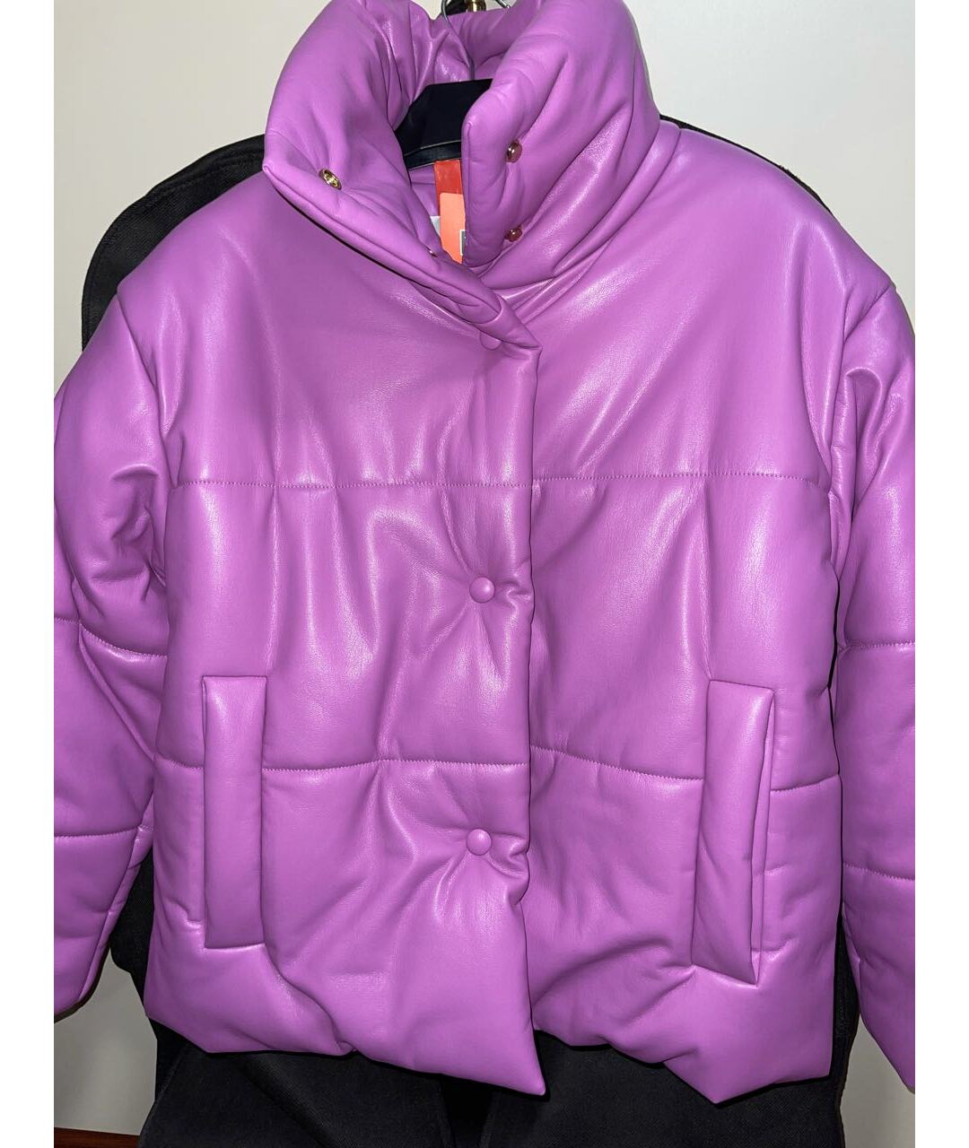 NANUSHKA Розовая полиуретановая куртка, фото 3