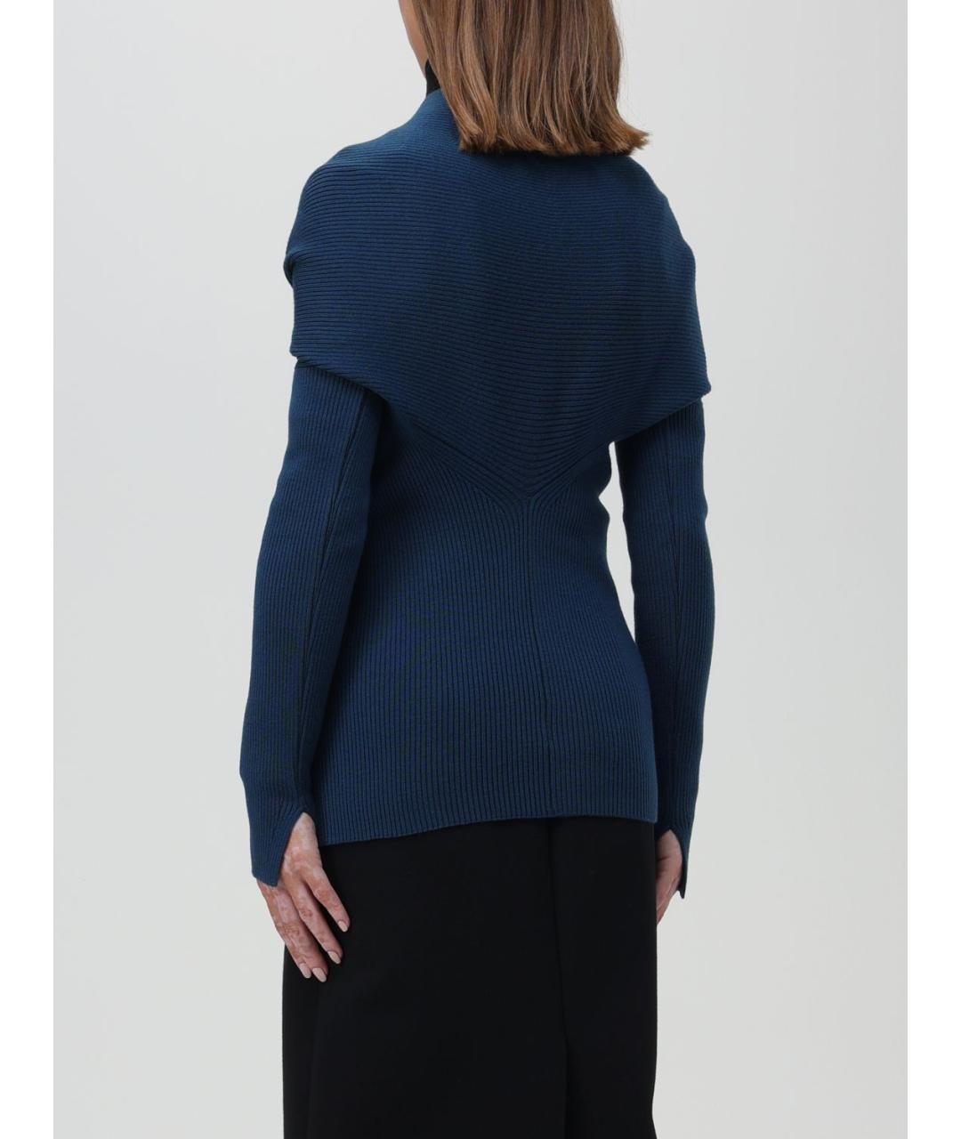 LANVIN Синий шерстяной кардиган, фото 3