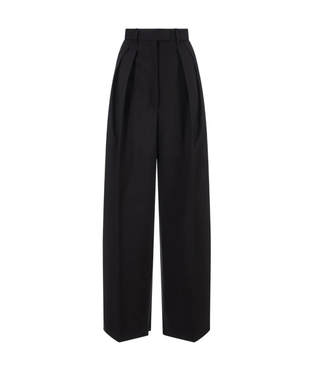 MAX MARA Черные прямые брюки, фото 1