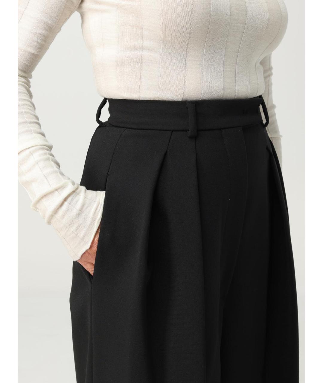 MAX MARA Черные прямые брюки, фото 6
