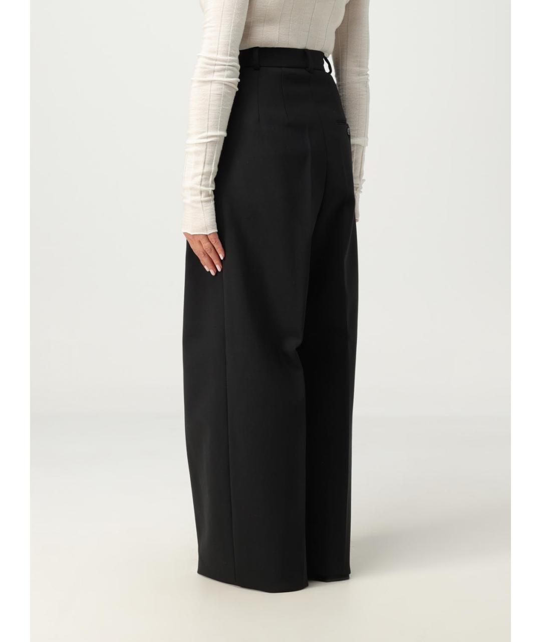 MAX MARA Черные прямые брюки, фото 4