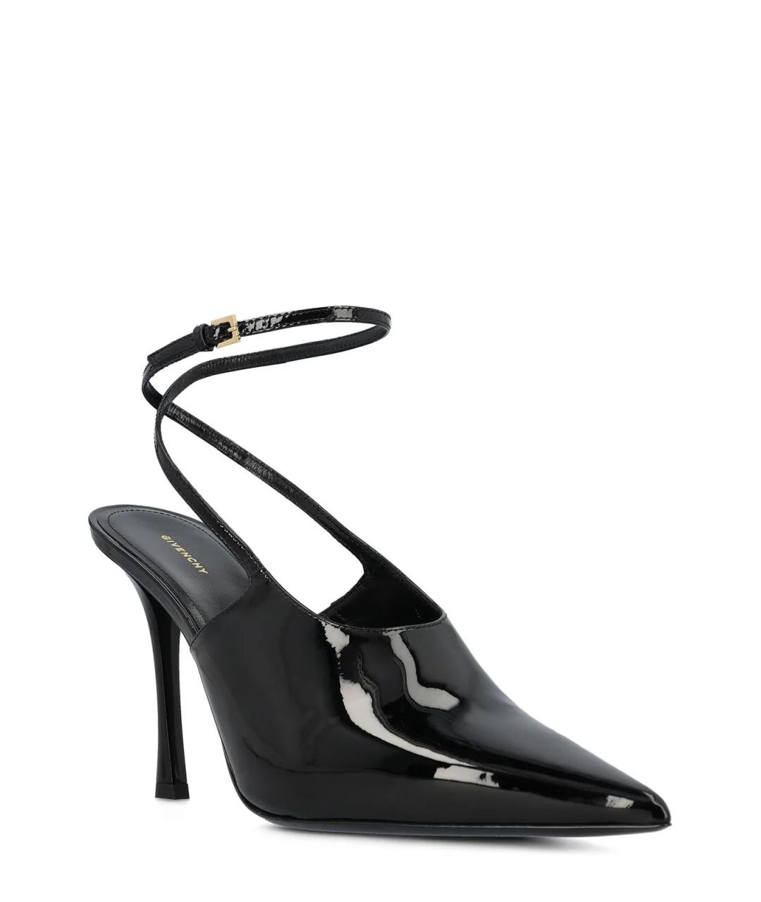 GIVENCHY Черные кожаные туфли, фото 2