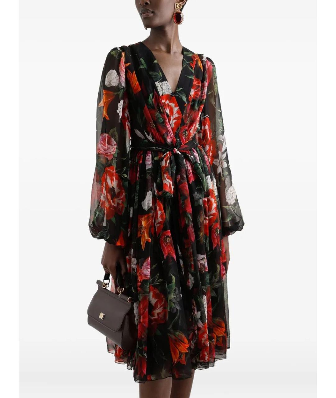 DOLCE&GABBANA Коричневая кожаная сумка с короткими ручками, фото 2